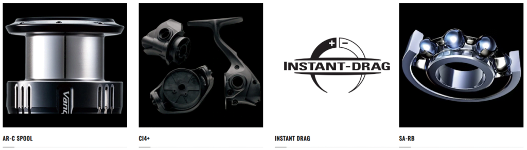 Tecnologías presentes en el carrete Shimano Ultegra 14000 XSE y Shimano Ultegra 14000 XTE