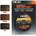 ACE RE-ACTION SINKING BRAID HOOKLINK WEED 35LB 20MT 1