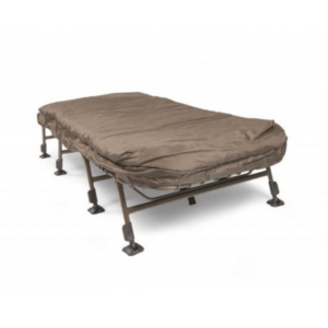 Cama Carpfishing Avid Carp Benchmark X Leveltech System. Cama plegable con saco de dormir 5 estaciones