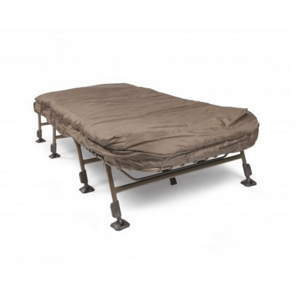 AVID-CARP-X-SYSTEM Cama Carpfishing Avid Carp Benchmark X Leveltech System. Cama plegable con saco de dormir 5 estaciones