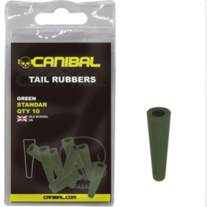 Canibal Tail Rubbers 10uni Green