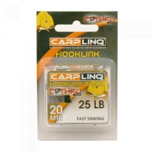 CARPLINQ HOOKLINK BRAID FAST SINKING MOSS GREEN 25LB 20MT