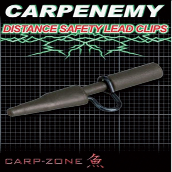 CARPZONE-DISTANCE-SAFETY Carp Zone Distance Safety Lead Clips Green