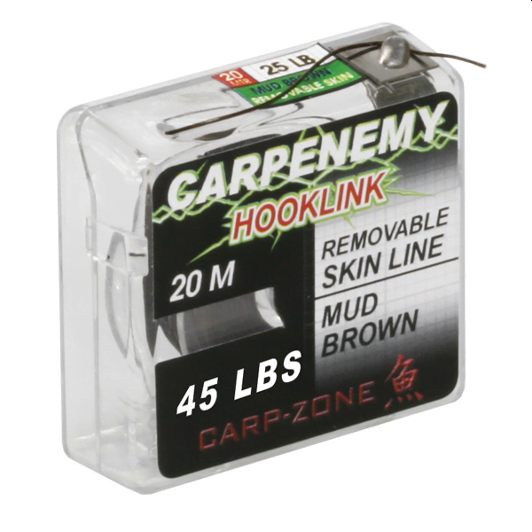 CARPZONE-REMOVABLE-SKIN Carp Zone Skin Line 35lb 20mt Mud Green