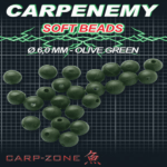 Carp Zone Soft Beads 6mm Mud Brown 25uni