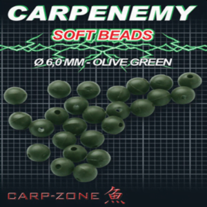 Carp Zone Soft Beads 6mm Mud Brown 25uni