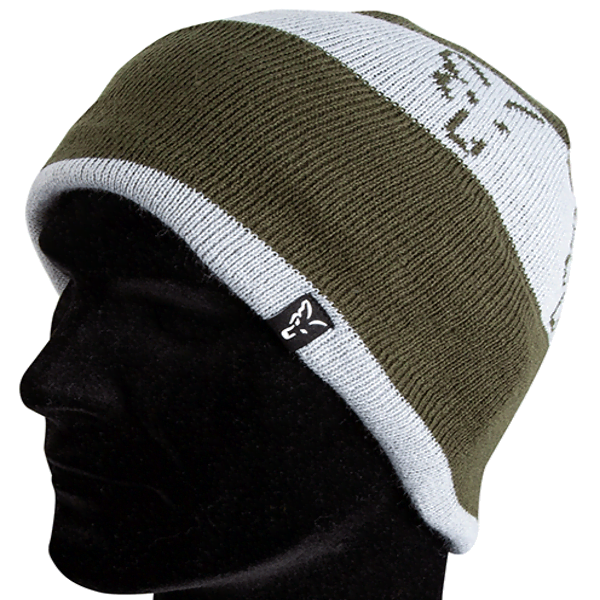 FOX COLLECTION BEANIE GREEN/SILVER