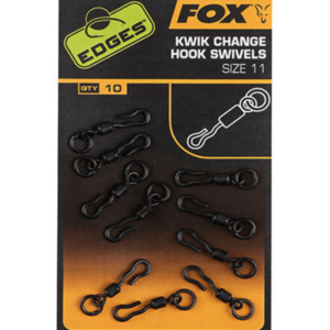 fox kwik change hook swivels size 11