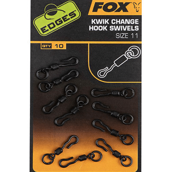 FOX-KWIK-CHANGE-HOOK-SWIVELS fox kwik change hook swivels size 11