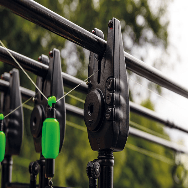 alarmas Fox Mini Micron X en una caña de pescar