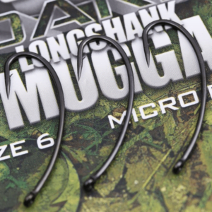 Gardner Covert Dark Longshank Mugga Hooks Micro Barbed Nº8