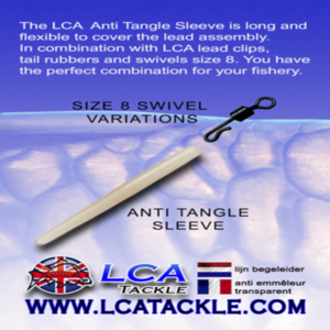LCA TACKLE ANTI TANGLE SLEEVE BROWN 15 UNID.