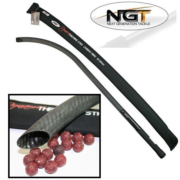 NGT-COBRA NGT Throwing Stick carbono 3K Con funda de neopreno