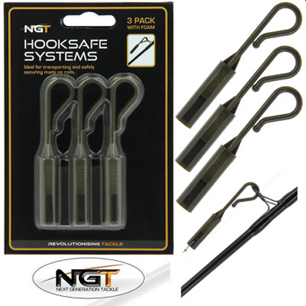 NGT-HOOKSAFE-1 Ngt Pack 3 Salva Anzuelos Verde