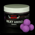 NORTHERN BAITS BOILIES MILKY AMINO POP UPS PURPURA 15 MM 1