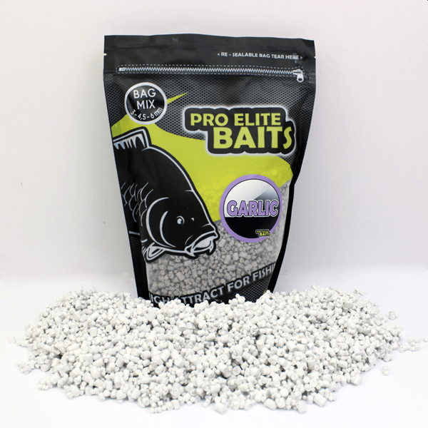 PRO-BAG-MIX-GARLIC Pro Elite Baits Classic Bag Mix Pellets Garlic 3,4´5,6mm 800gr