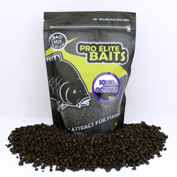 PRO-BAG-MIX-SQUID Pro Elite Baits Classic Bag Mix Pellets Squid-Octopus 3,4´5,6mm 800gr