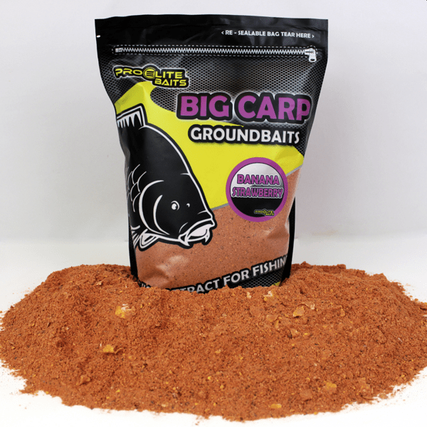 PRO-BIG-CARP-BANANA Pro Elite Baits Classic Big Carp Groundbaits Banana-Strawberry 1800gr