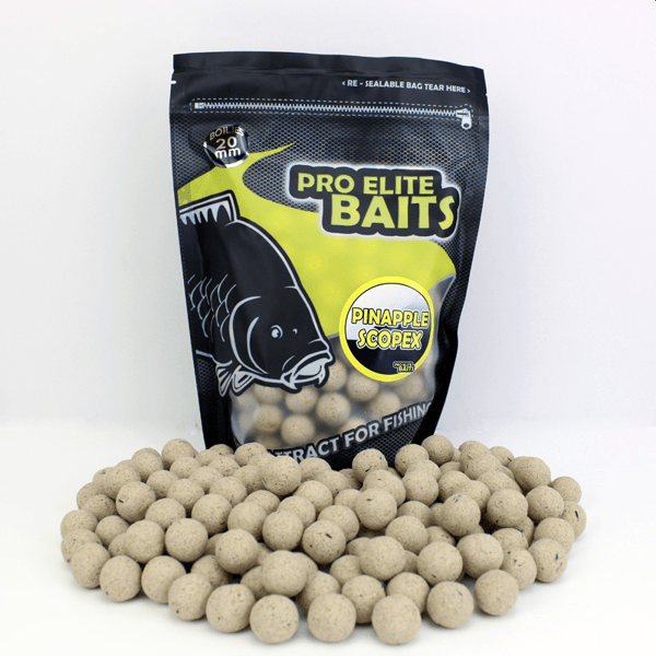 PRO-BOILIE-PINA-SCOPEX Pro Elite Baits Classic Boilies Piña-Scopex 20mm 800gr