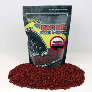 Pro Elite Baits Bag Mix Pellets 3/4,5/6mm Bloody Mulberry 800gr