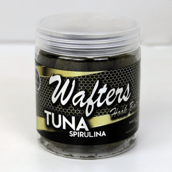 PRO-WAFTER-TUNA Pro Elite Baits Tuna Spirulina Gold Wafter HB Boilie-Dumbell 14mm