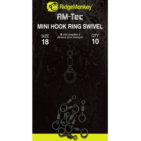 RidgeMonkey RM-Tec Mini Hook Ring Swivel