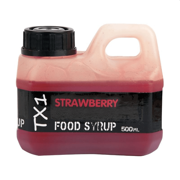 SHIMANO-BAITS-TX1-FOOD-BAITS-STRAWBERRY Shimano TX1 strawberry Syrup 500ml Attractant