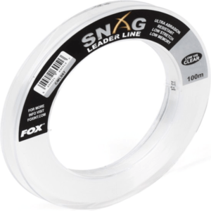 FOX SNAG LEADER LINE CLEAR 45LB 100MT 0,60MM