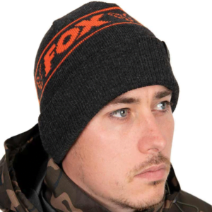 gorro fox beanie orange black