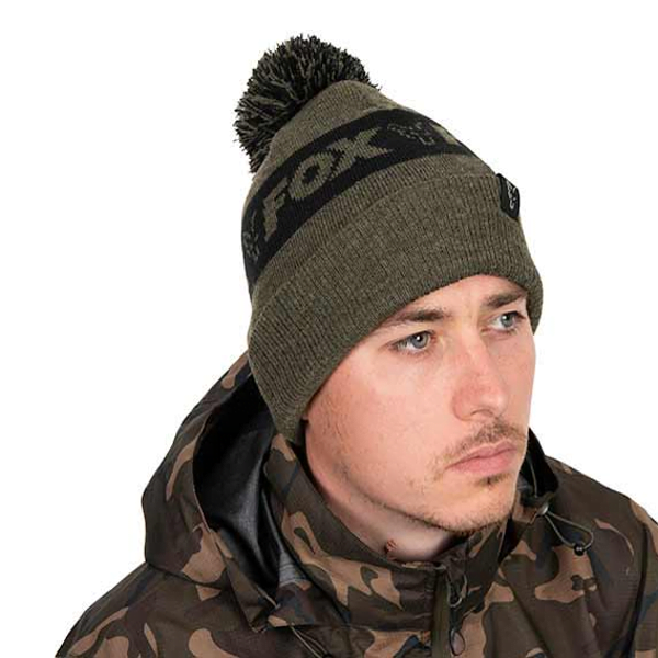 FOX BOBBLE HAT GREEN 1 FOX BOBBLE HAT GREEN 1