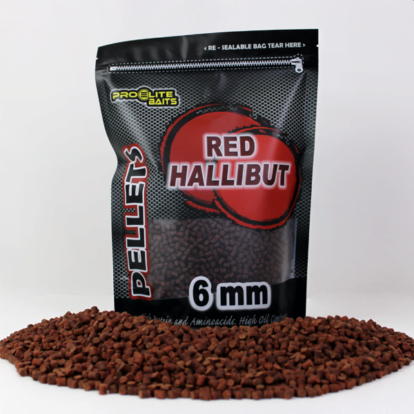 Pro Elite Baits Pellets Red Hallibut 6mm