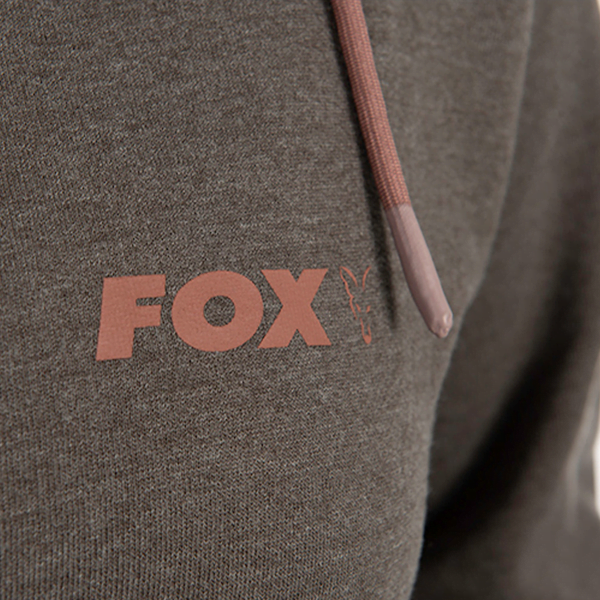 FOX WOMENS ZIPPED HOODY OLIVE MARL MAUVE.4