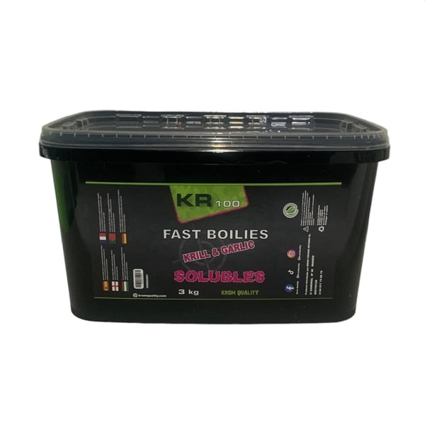 Krom Quality Boilies Solubles Krill & Garlic 20mm 3kg