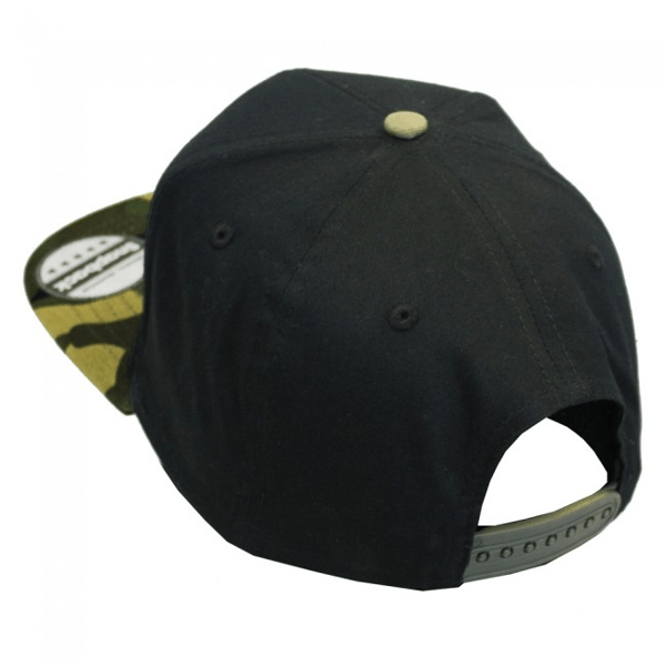 VASS SNAPBACK BLACK WITH CAMO PEAK 2