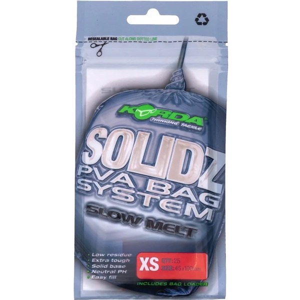 Korda Solidz Slow Melt PVA Bags XS