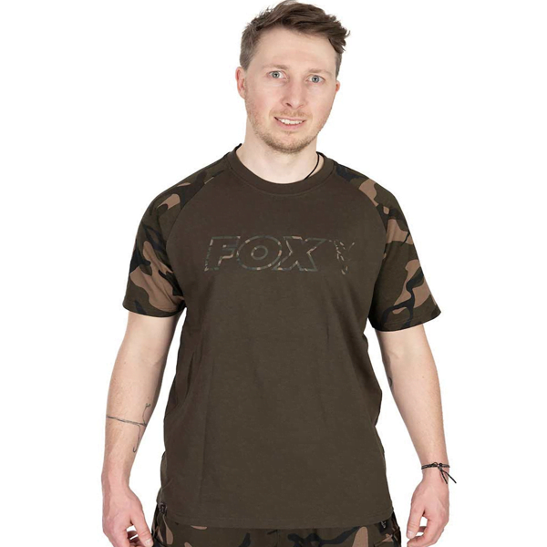 FOX OUTLINE KHAKI Fox Camo Outline Print T-Shirt Khaki