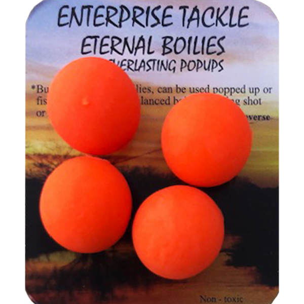ENTERPRISE ETERNAL BOILIES ROJO FLURO 18MM Enterprise Tackle Eternal Boilies Rojo Fluoro