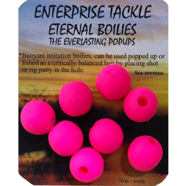 ENTERPRISE ETERNAL BOILIES ROSA FLURO 12MM Enterprise Tackle Eternal Boilies Rosa Fluoro