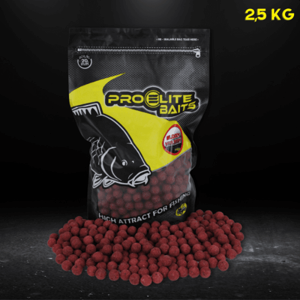 PRO ELITE CLASSIC BOILIE BLOODY MULBERRY 2,5KG Pro Elite Baits Classic Boilies Bloody Mulberry 20mm 2,5kg