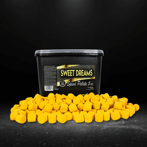 PRO ELITE GOLD SWEET DREAMS SPEED PELLETS 5KG Pro Elite Baits Sweet Dreams Gold Speed Pellets 5kg